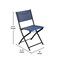 Flash Furniture Brazos Folding Chairs w/Navy Flex Comfort Material Backs and Seats and Black Metal Frames, 2PK TLH-SC-097-NV-02-GG - alternate 10